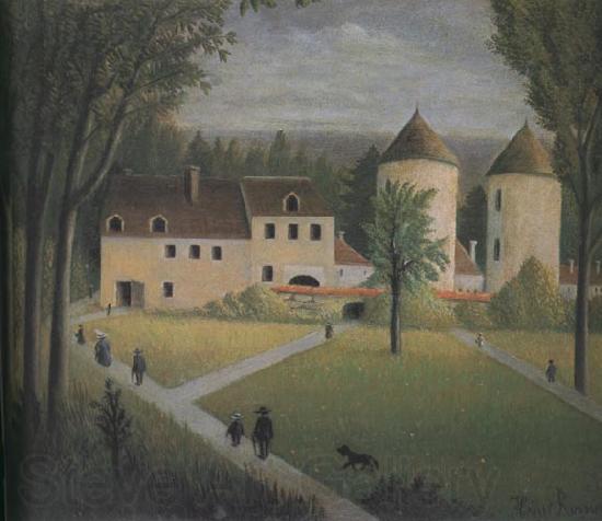 Henri Rousseau The Promenade to the Manor Spain oil painting art
